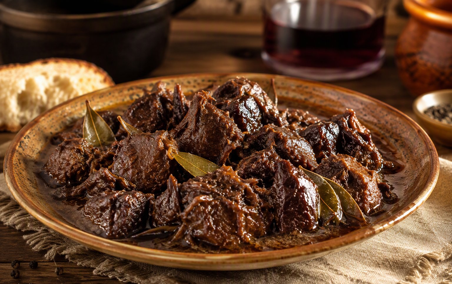 Spezzatino di cinghiale della vecchia ricetta